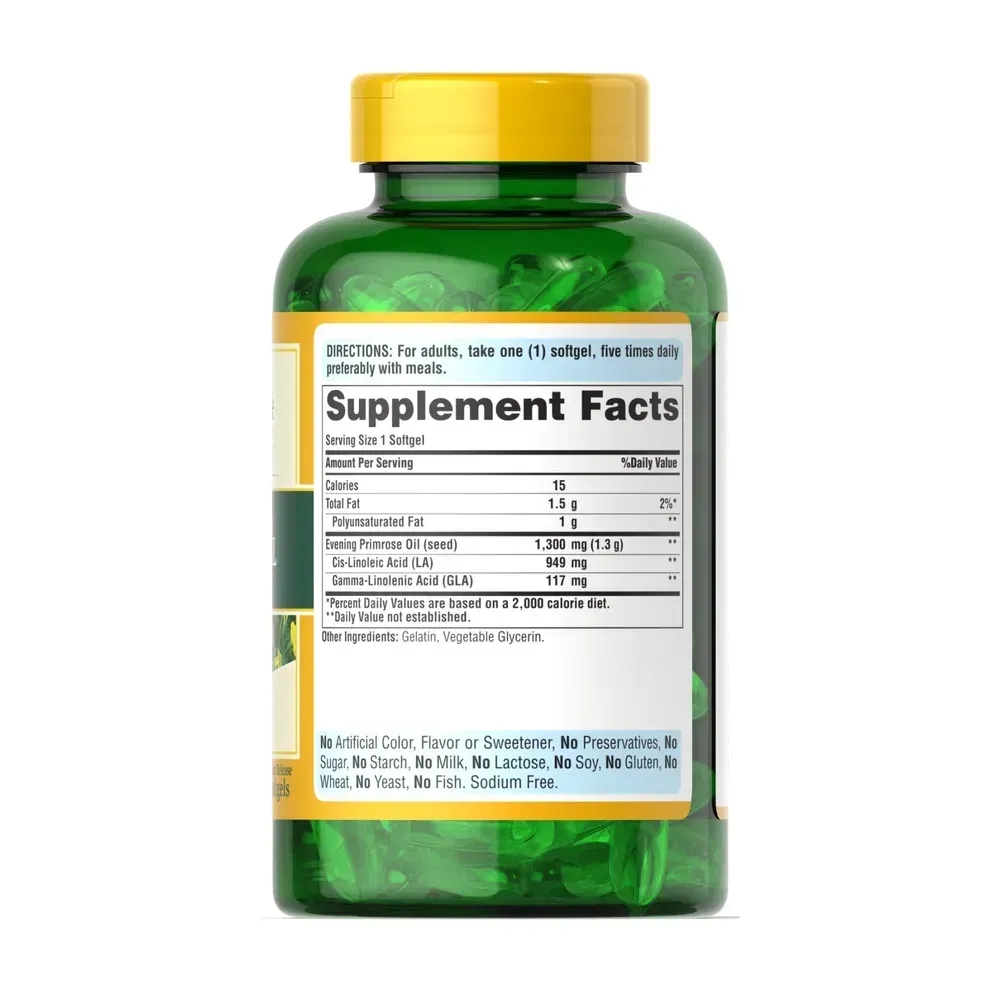 Evening Primrose Oil 1300 mg with GLA - 120 softgels