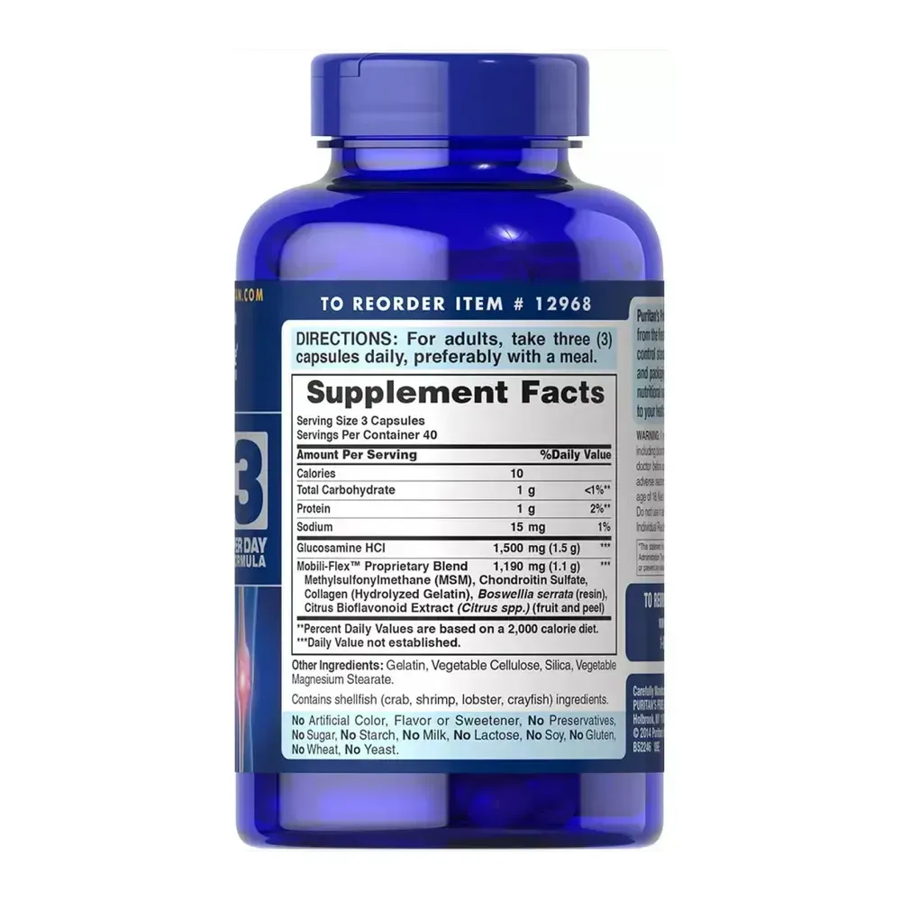 Double Strength Glucosamine, Chondroitin & MSM Joint Soother® - 120 tabs