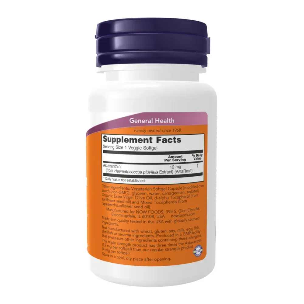 Astaxanthin 12 mg Triple Strength - 60 softgels