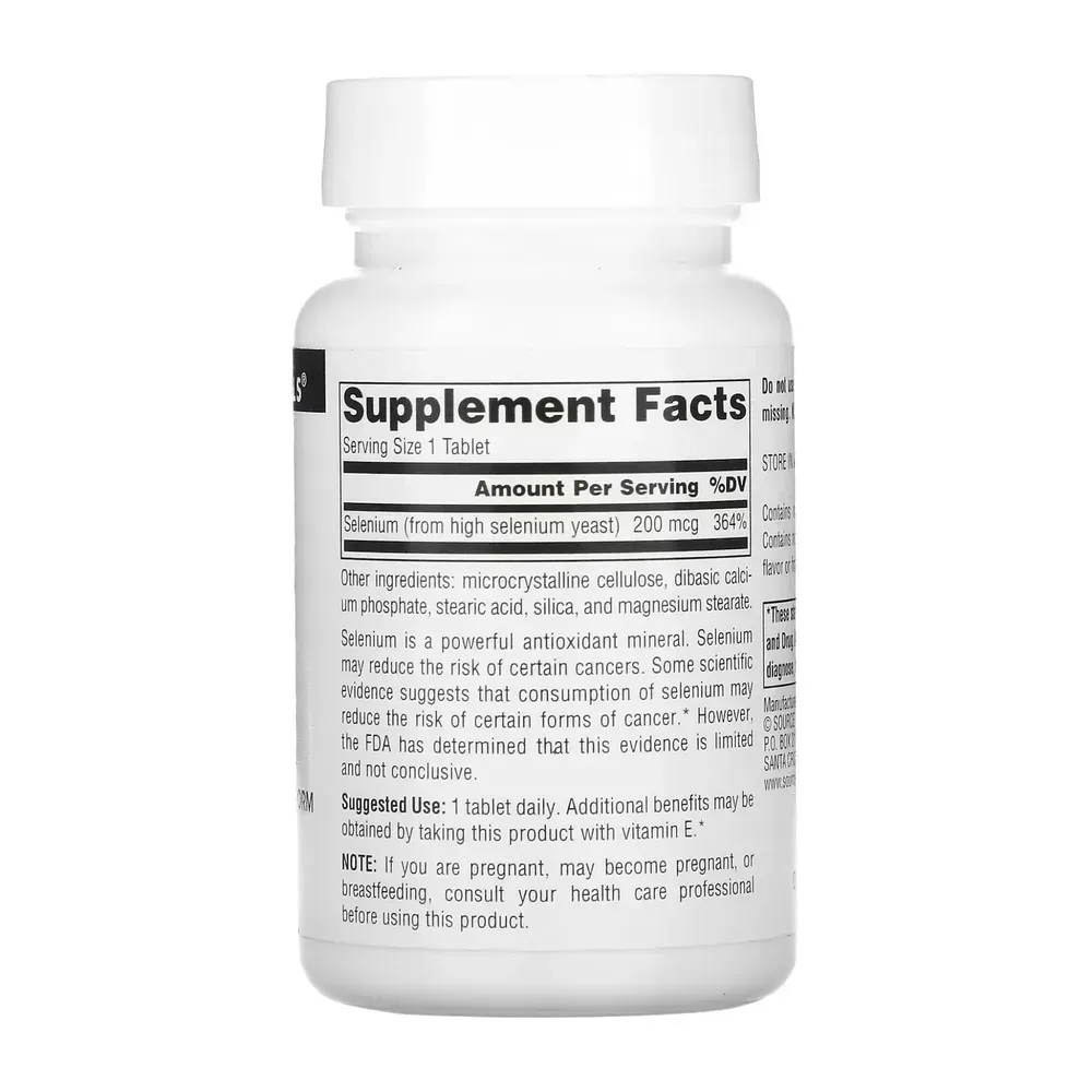 Selenium 200mcg - 60 tabs