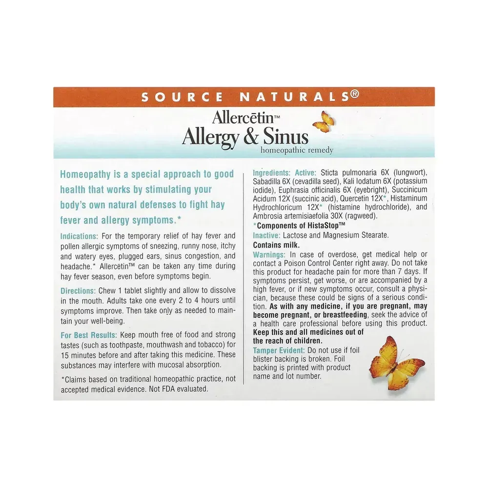 Allercetin™ Allergy & Sinus - 48 tabs