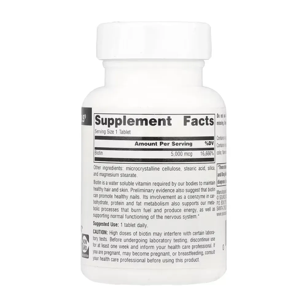 Biotin 5000mcg - 60 tabs