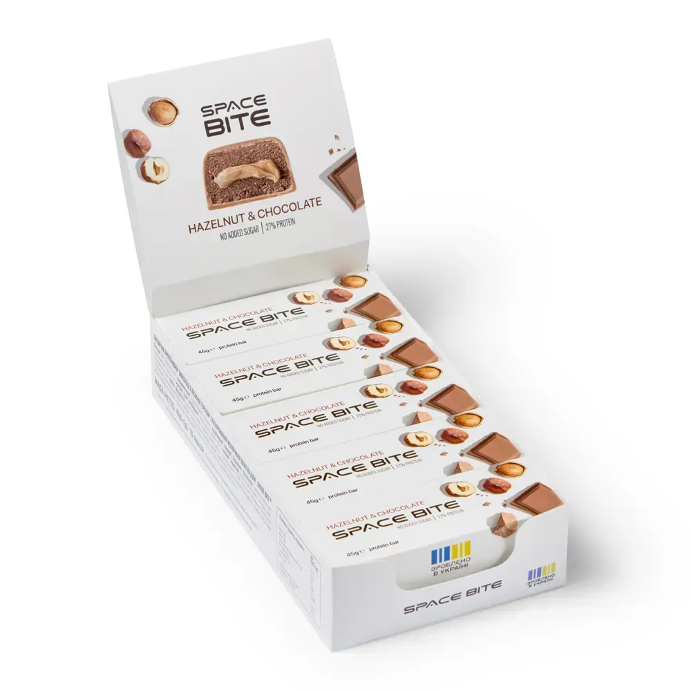 Space Bite - 10x45g Hazelnut Chocolate
