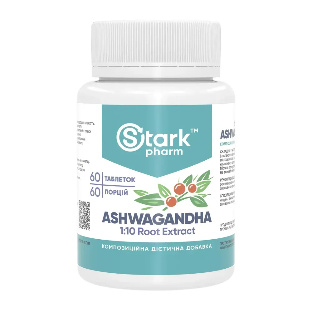 Ashwagandha 1:10 Root Extract 500mg - 60 tabs