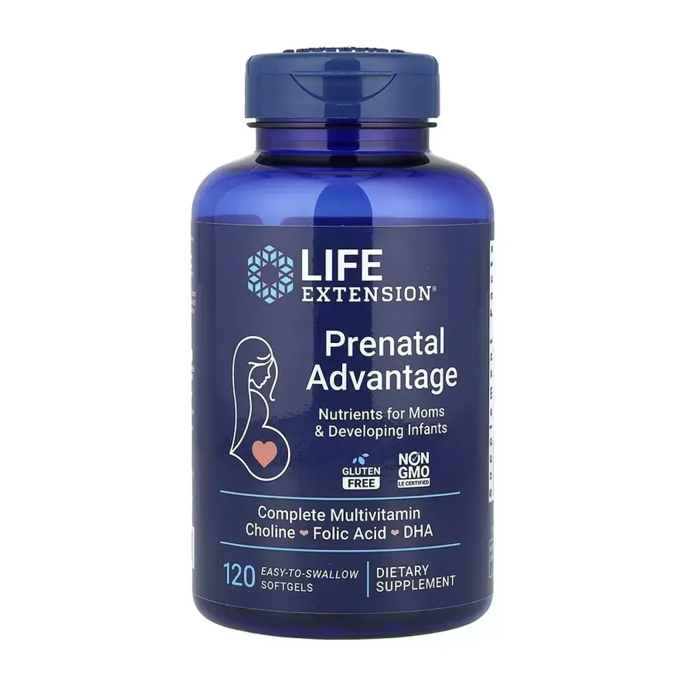 Life Extension Prenatal Advantage - 120 easy-to-swallow softgels