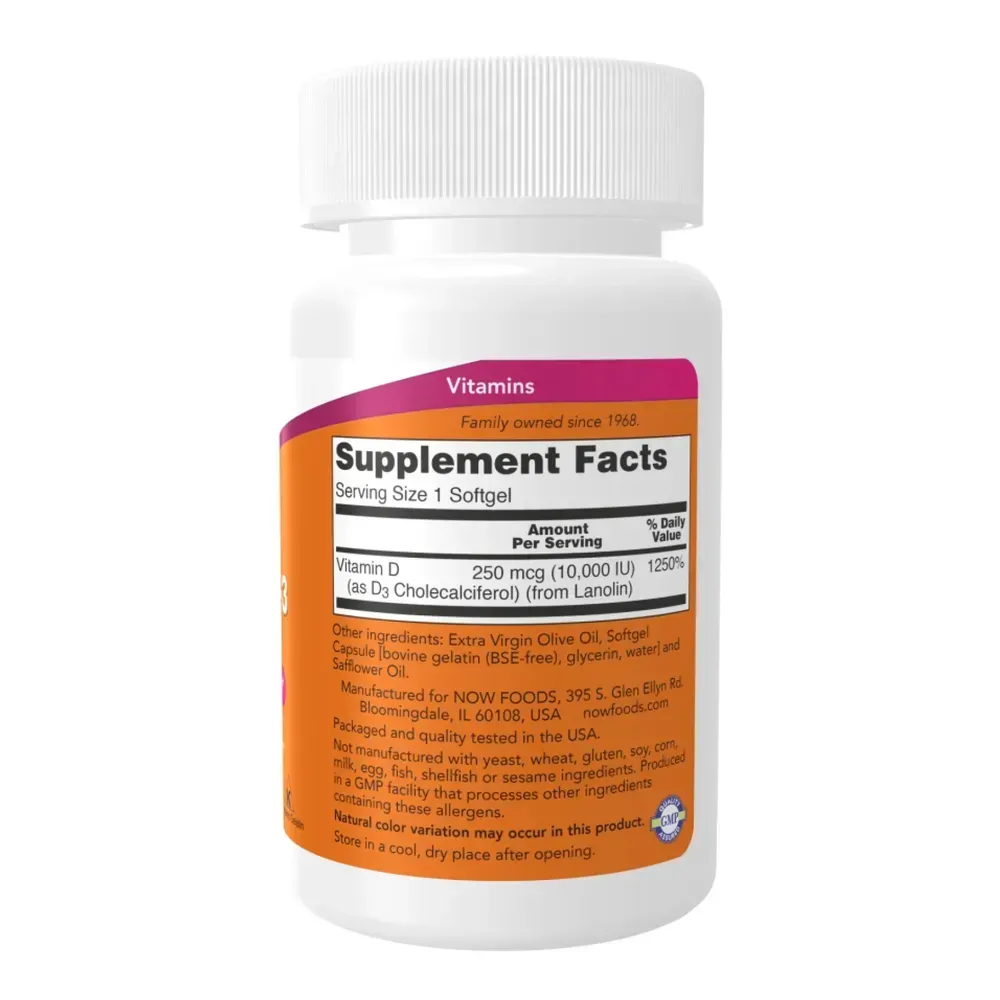 VIT D-3 10,000 IU - 30 sgels
