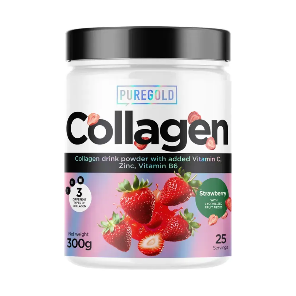 Collagen - 300g Strawberry ith Strawberry pieces