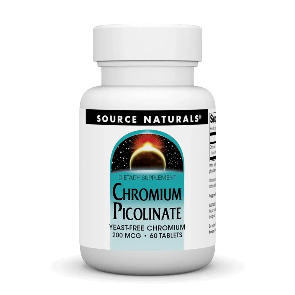 Chromium Picolinate 200 mcg Yeast Free - 60 tabs