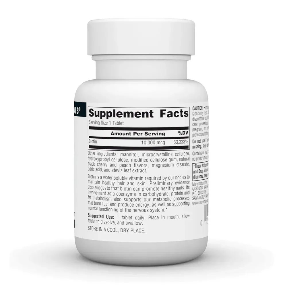 Biotin Fast Melt 10000 mcg - 120 tabs