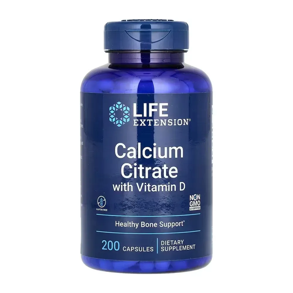 Calcium Citrate with Vitamin D - 200 caps