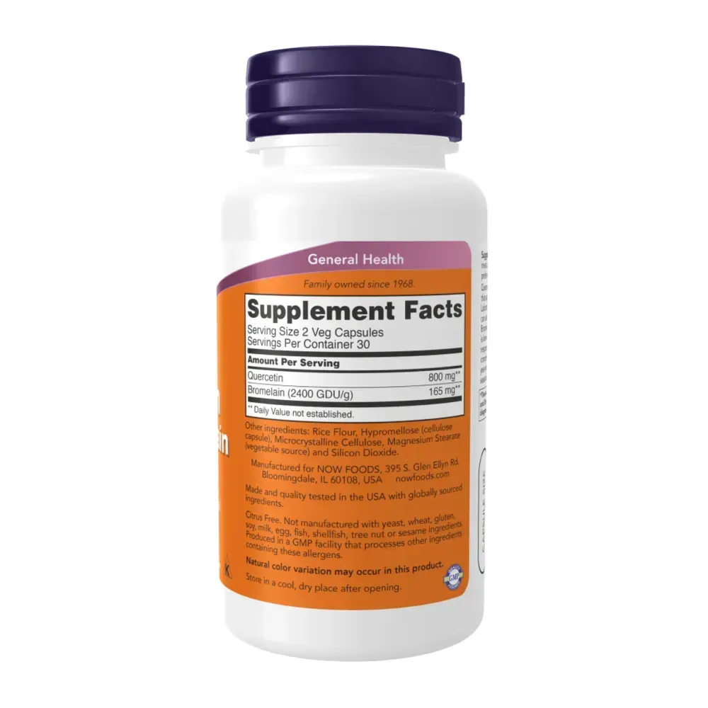 Quercetin with Bromelain - 240 vcaps
