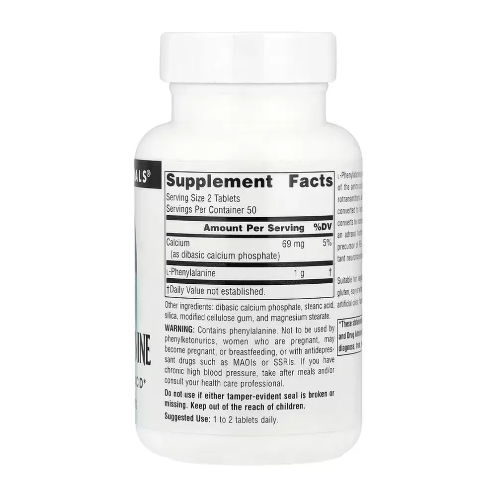 L-Phenylalanine 500mg - 100 tabs