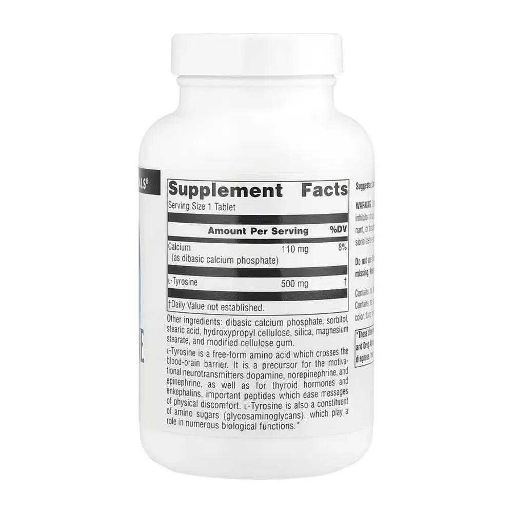 L-Tyrosine 500mg - 100 tabs