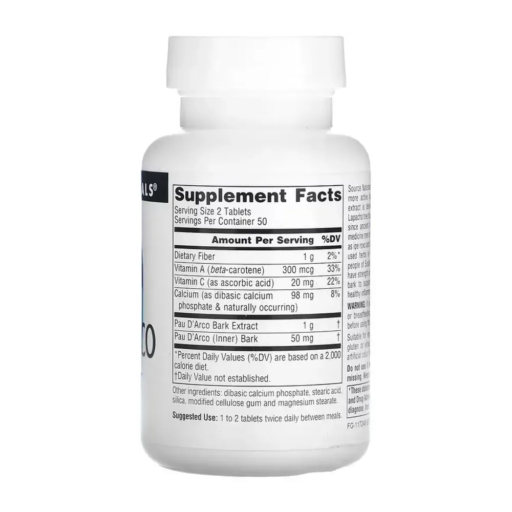 Pau D'Arco Extract 500mg - 100 tabs