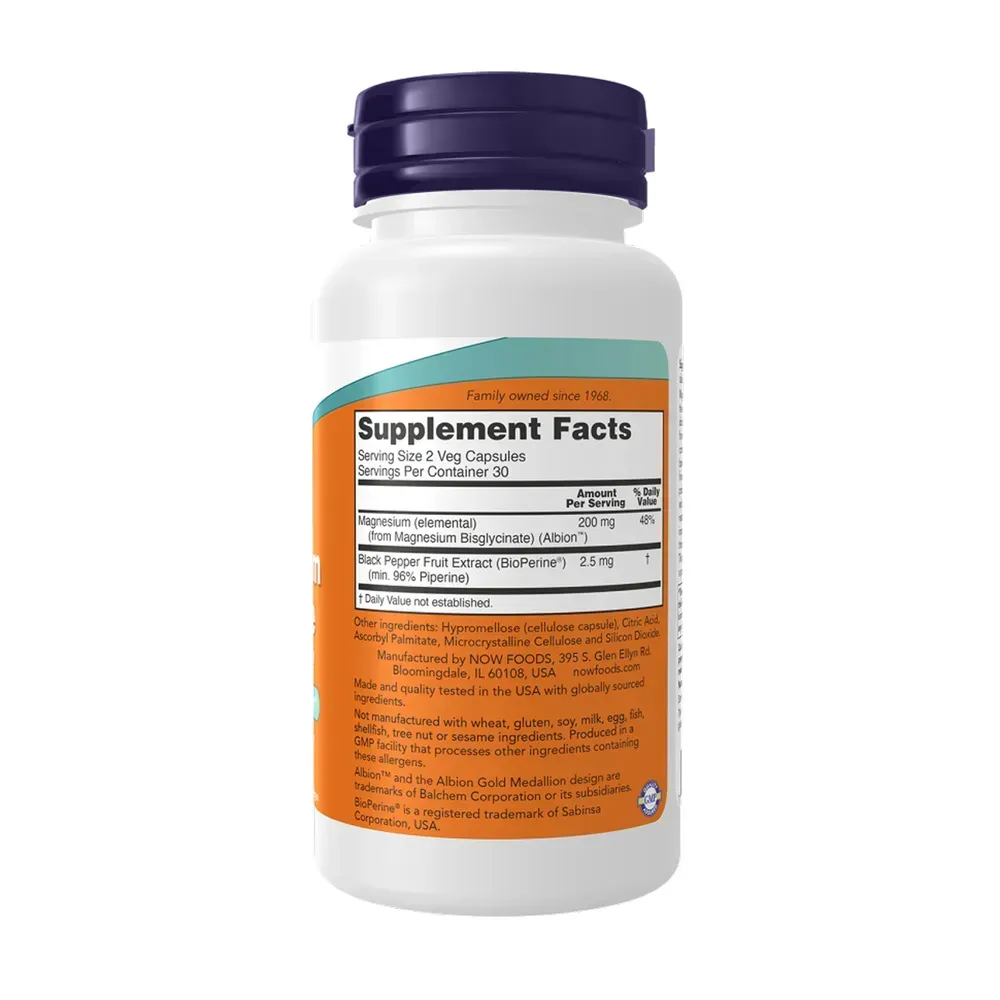 Magnesium Glycinate with BioPerine - 60 vcaps