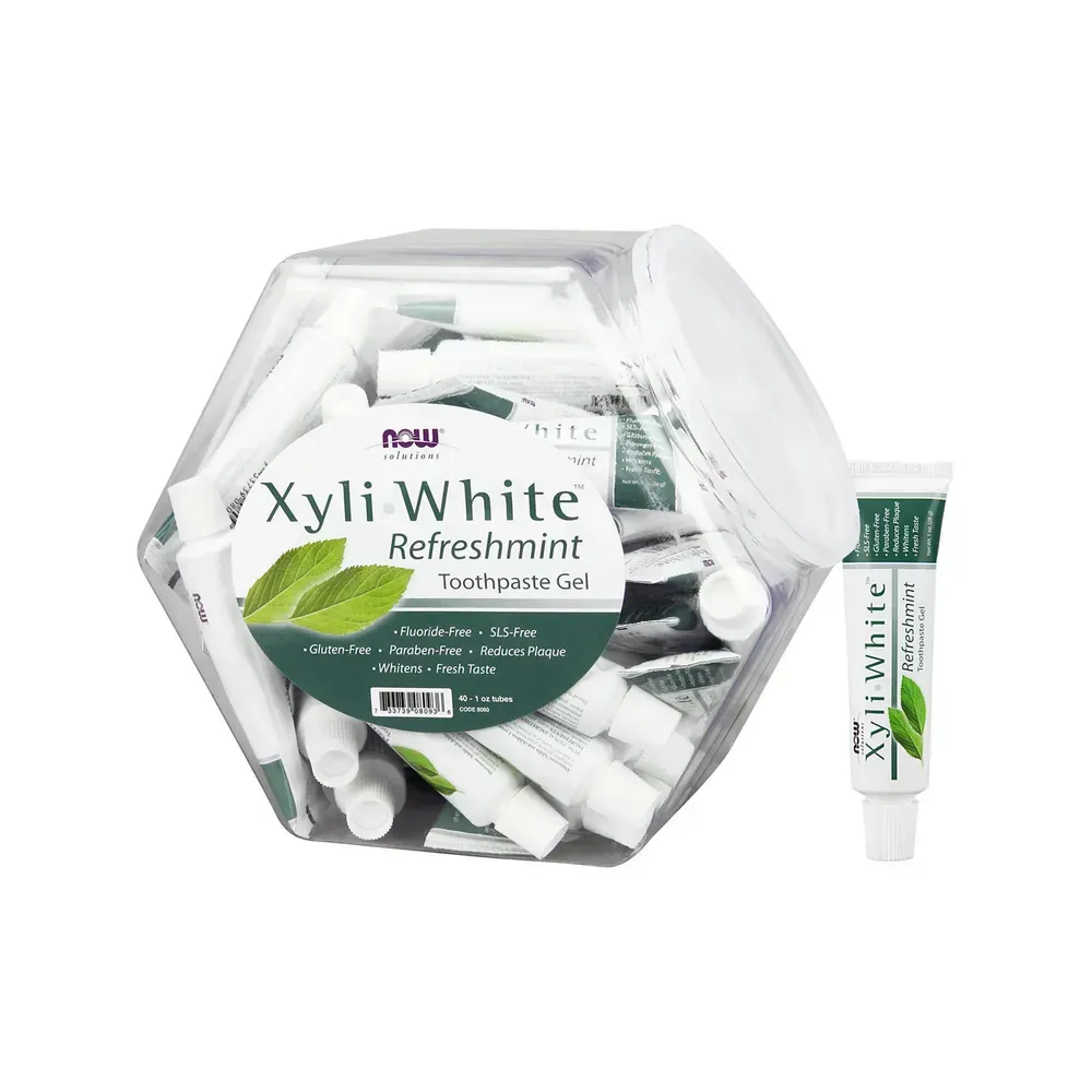 NOW Foods XyliWhite™ Refreshmint Toothpaste Gel - 40 -1 oz tubes