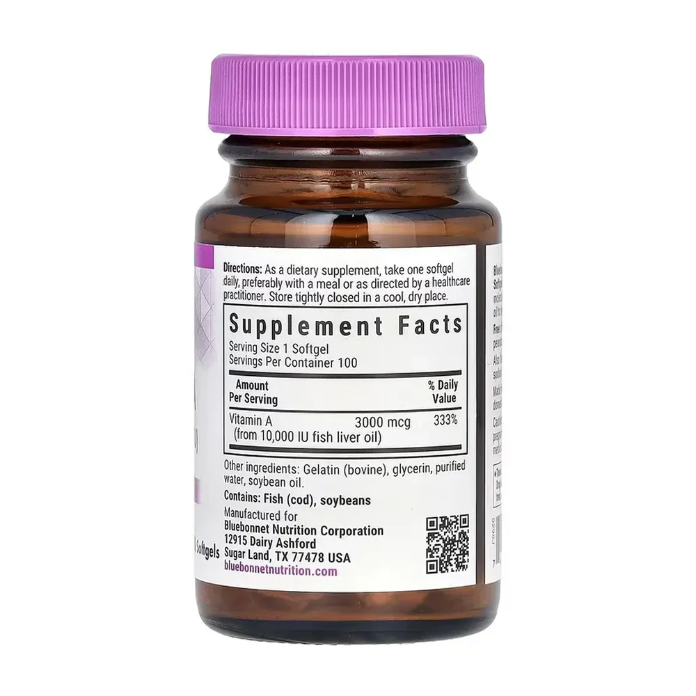Vitamin A 3000 mcg (10,000 IU) - 100 Softgels