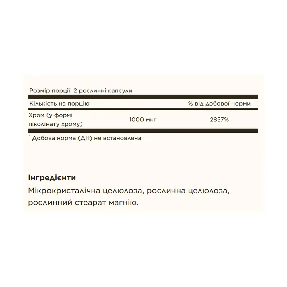 Chromium Picolinate 500mcg - 120 vcaps