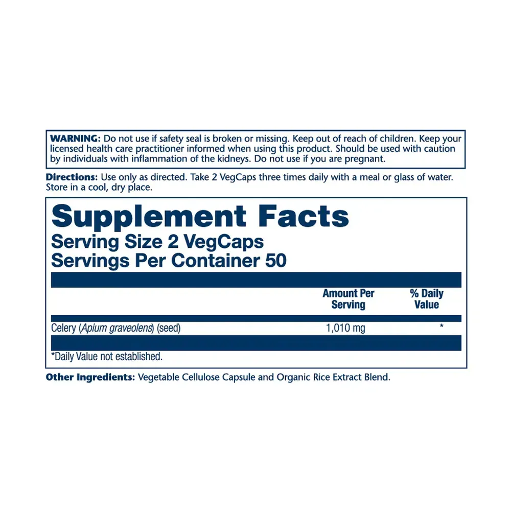 Celery Seed 1010mg - 100 vcaps