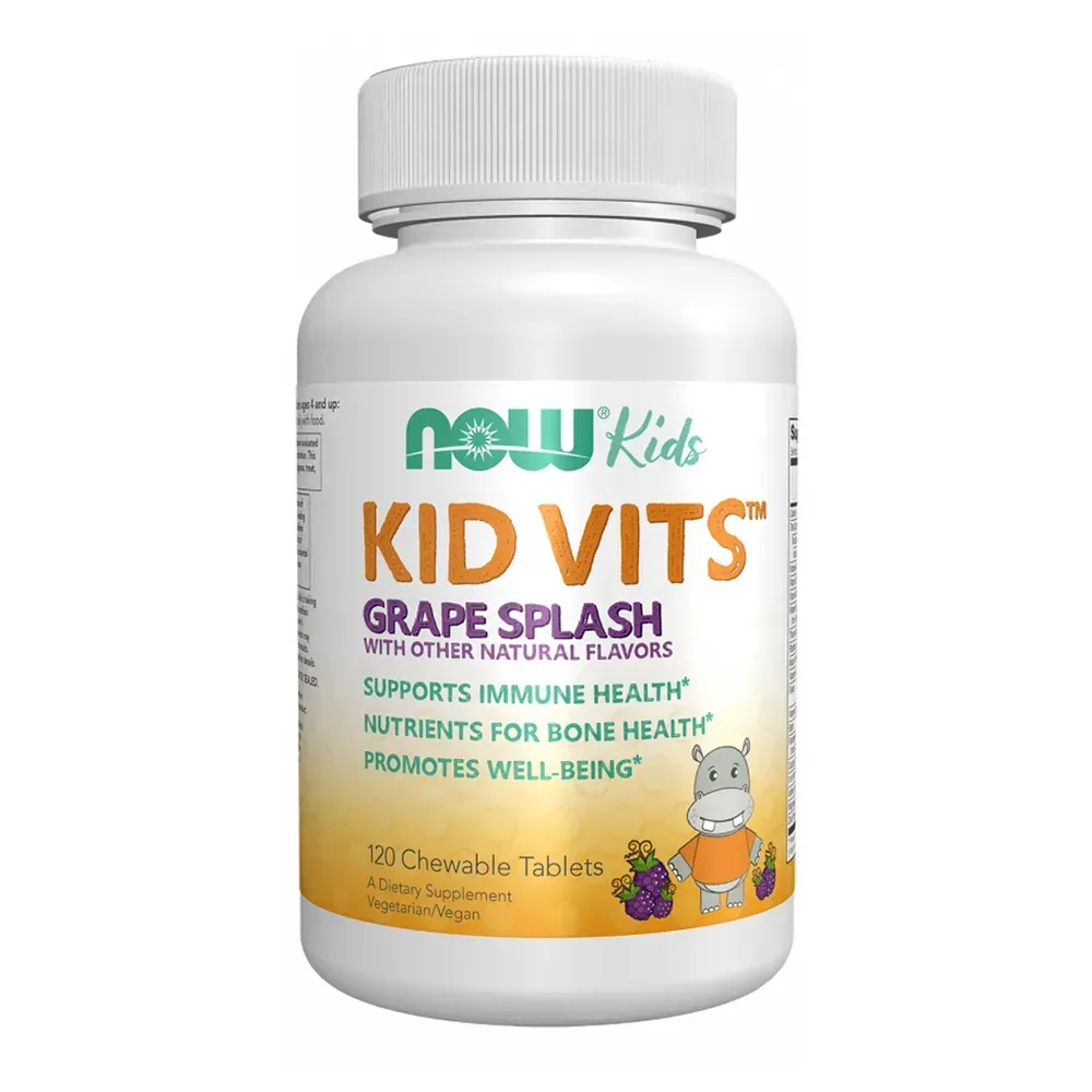 NOW Foods Kid Vits™ Grape Splash - 120 Chewable tabs