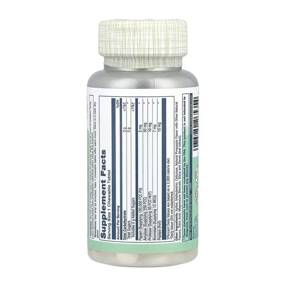 Solaray Papaya Enzyme - 90 chewables, фото 2