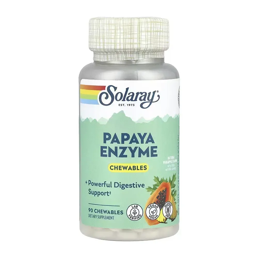 Solaray Papaya Enzyme - 90 chewables