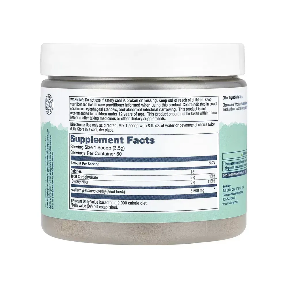Psyllium Husk Fiber Powder - 175g Unflavored