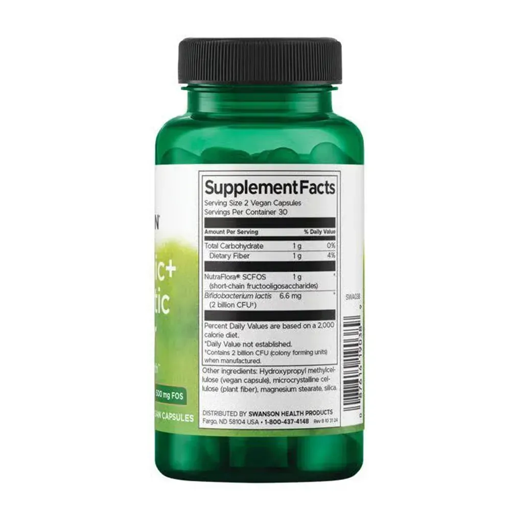 Probiotic+ Prebiotic Fiber 1 Billion Cfu - 60 vcaps