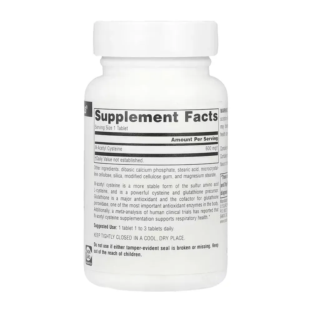 N-Acetyl Cysteine 600mg - 60 tabs