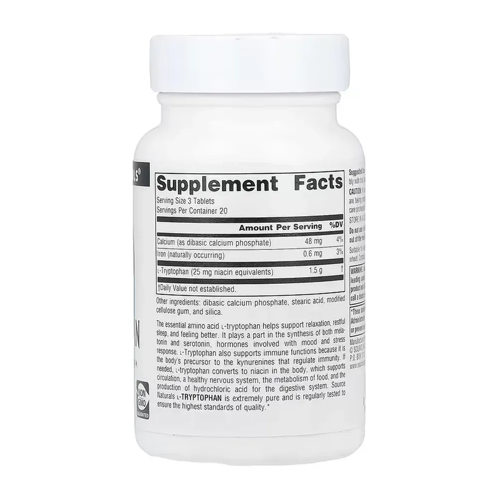 L-Tryptophan 500mg - 60 tabs