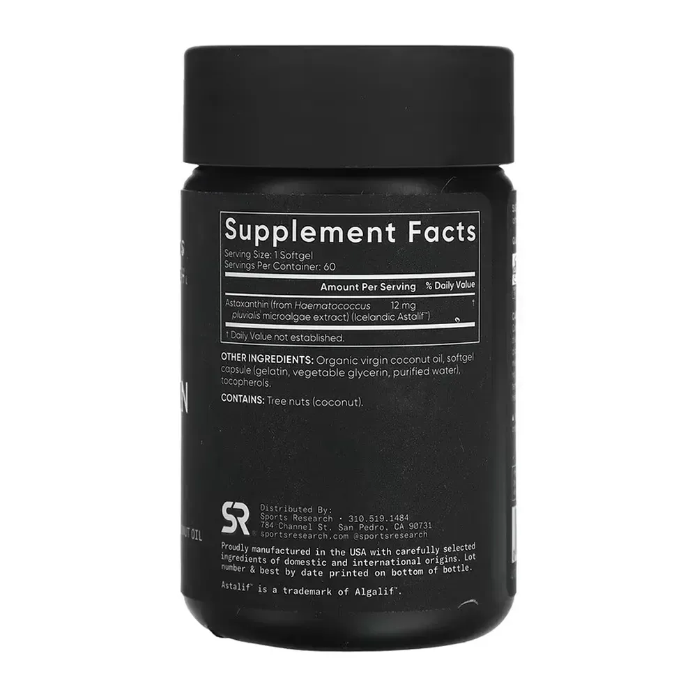 Astaxanthin 12mg - 60 softgels