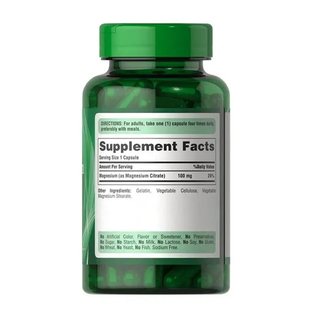 Magnesium Citrate 100mg - 100 caps