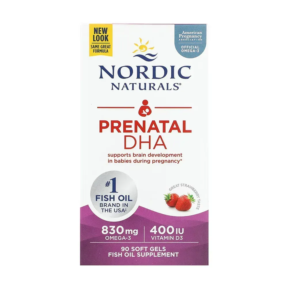 Prenatal DHA - 90 softgels Strawberry
