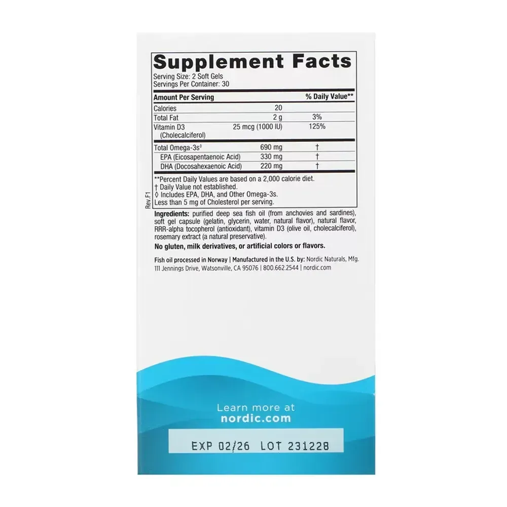 Omega-3D - 60 softgels
