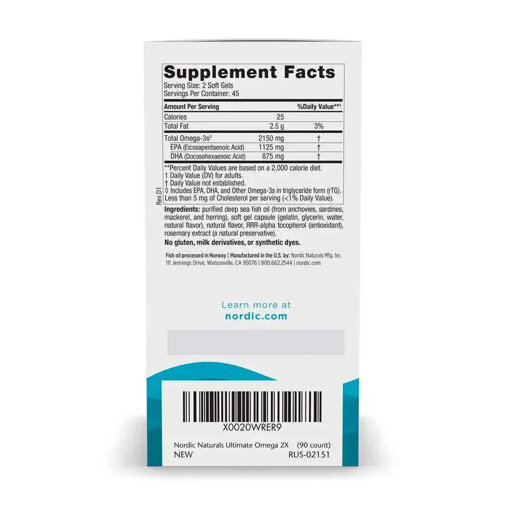 Ultimate Omega 2X - 90 softgels