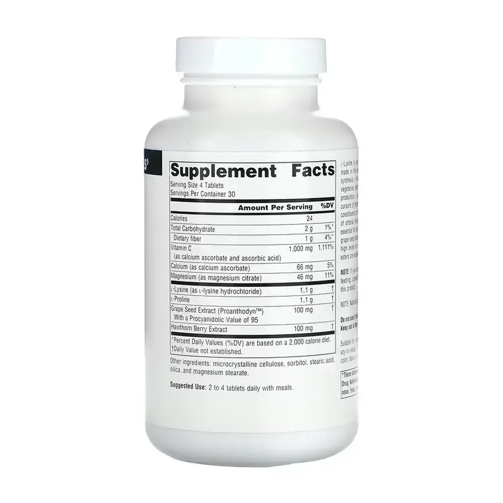 Proline & Lysine 550 mg - 120 tabs