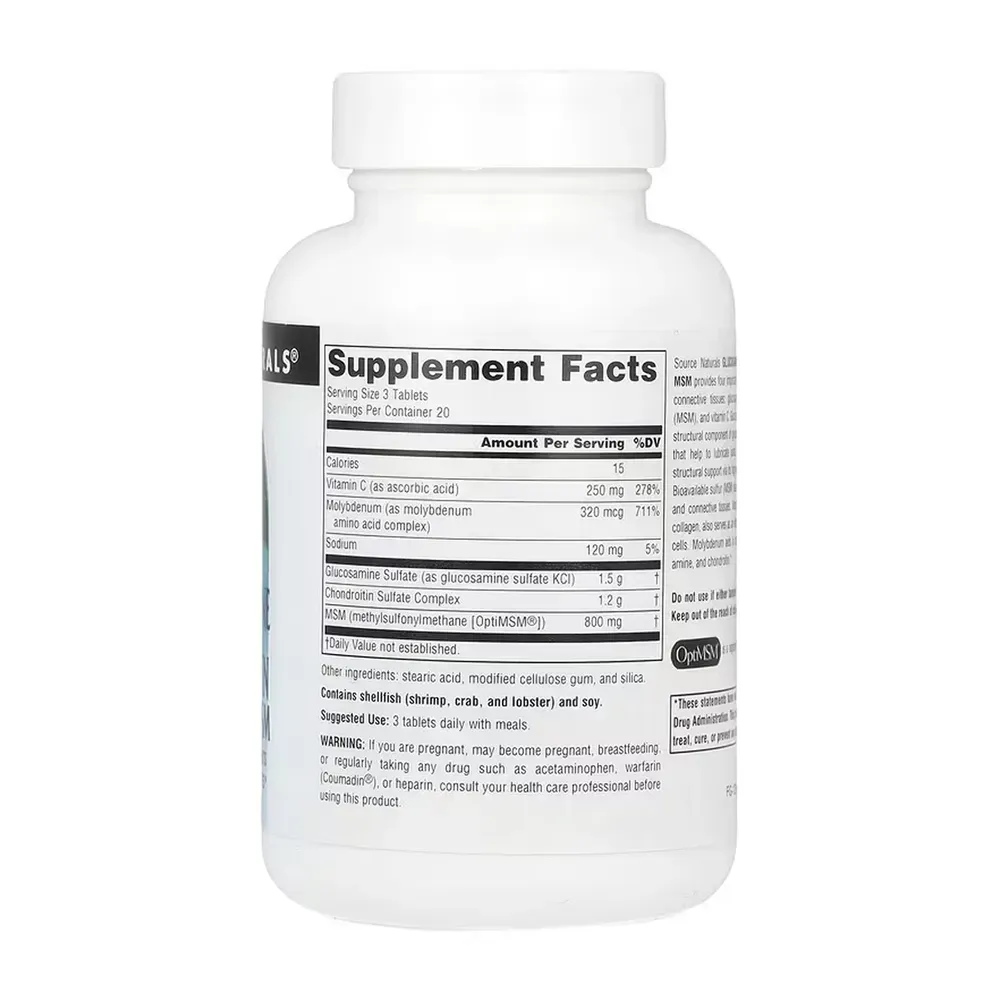Glucosamine Chondroitin Complex with MSM - 60 tabs