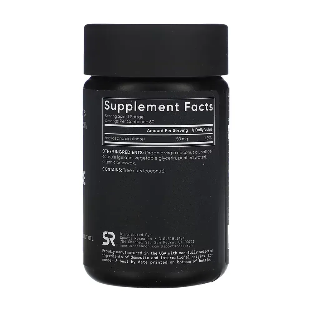 Zinc Picolinate 50mg - 60 softgels