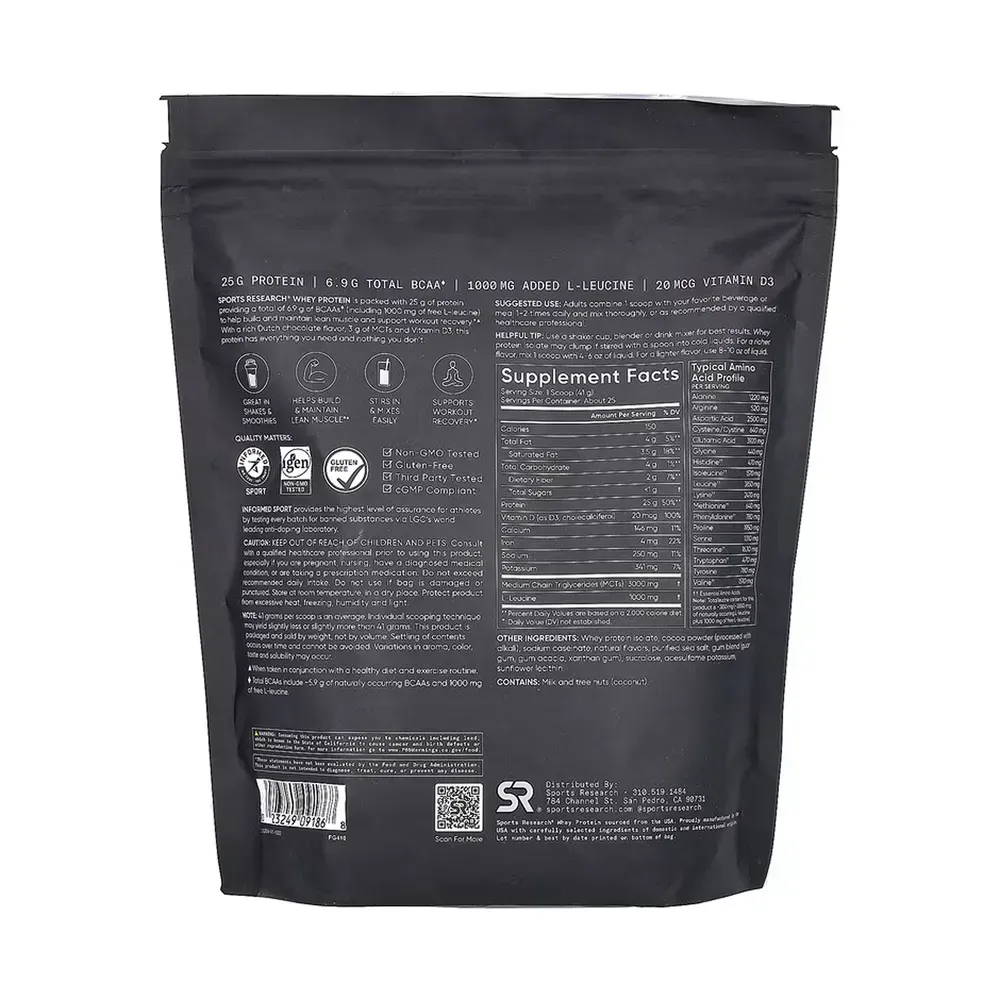 Whey Protein Isolate - 1030g Chocolate