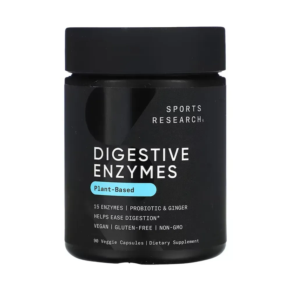 Sport Research Digestive Enzymes + Probiotic - 90 veggie capsules
