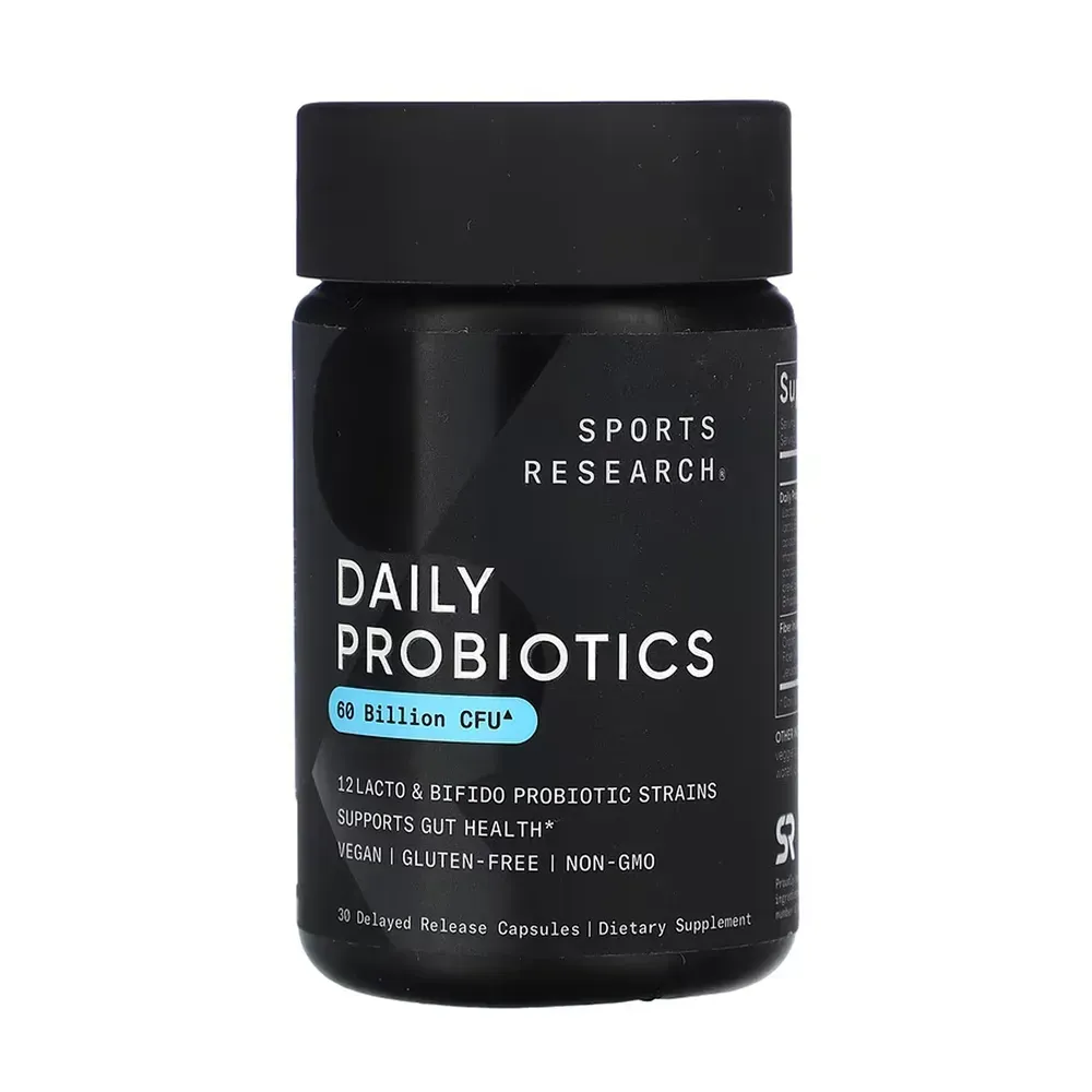 Sport Research Daily Probiotics with Prebiotics 60 Billion CFU - 30 veggie capsules