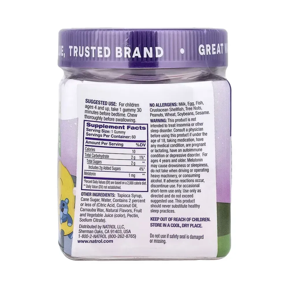 Kids Melatonin 1mg - 60 gummies