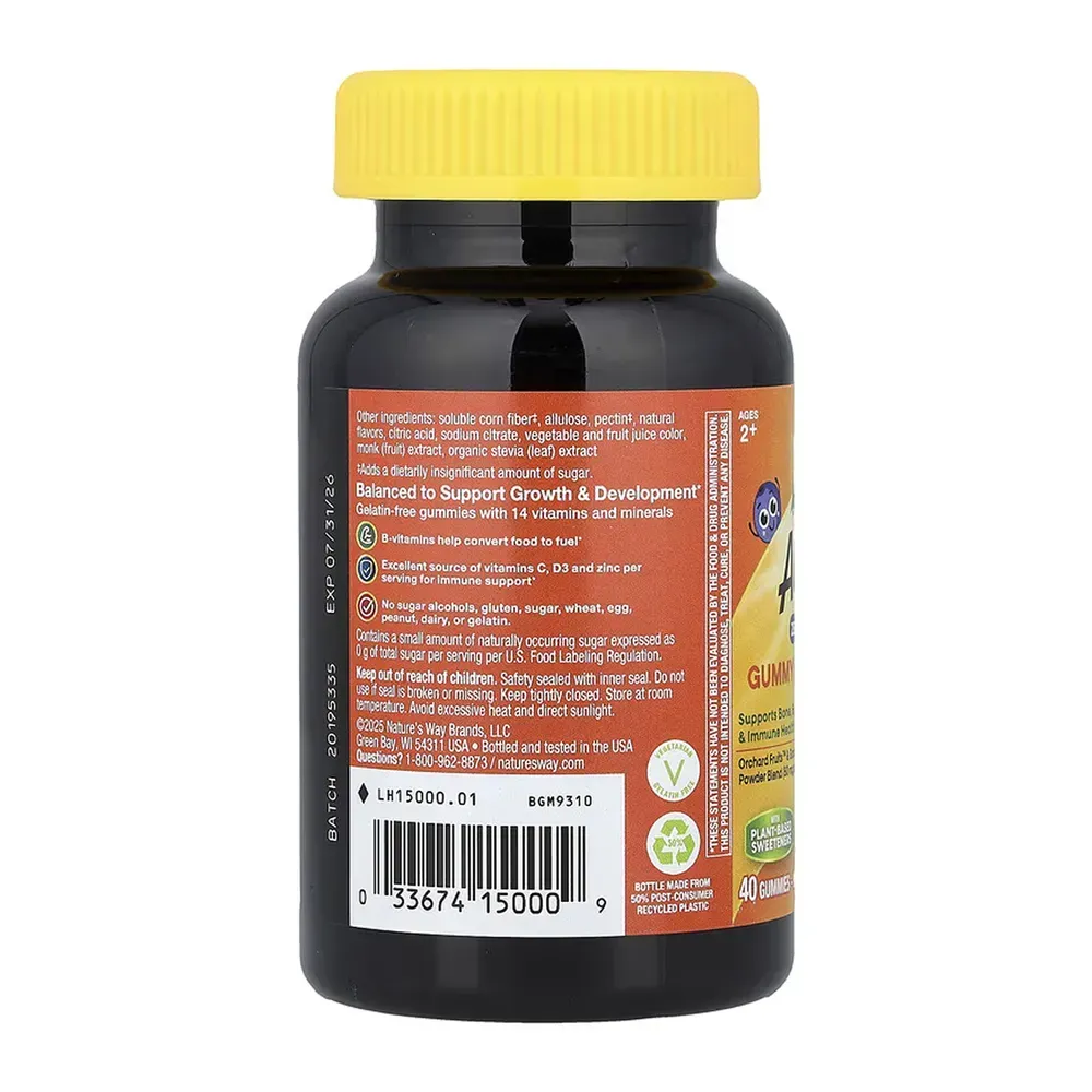 Nature's Way Alive! Children's Gummy Multivitamin Zero Sugar - 40 gummies, фото 3