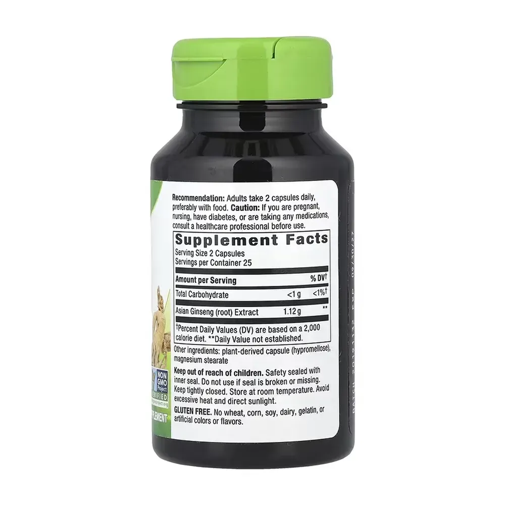 Asian Ginseng - 50 vcaps