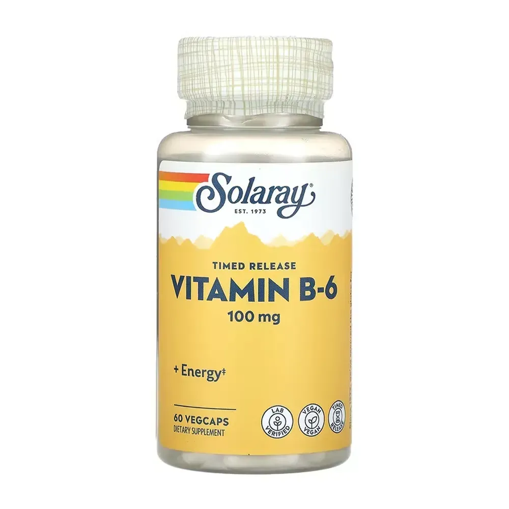 Vitamin B-6 Timed-Release 100mg - 60 vcaps