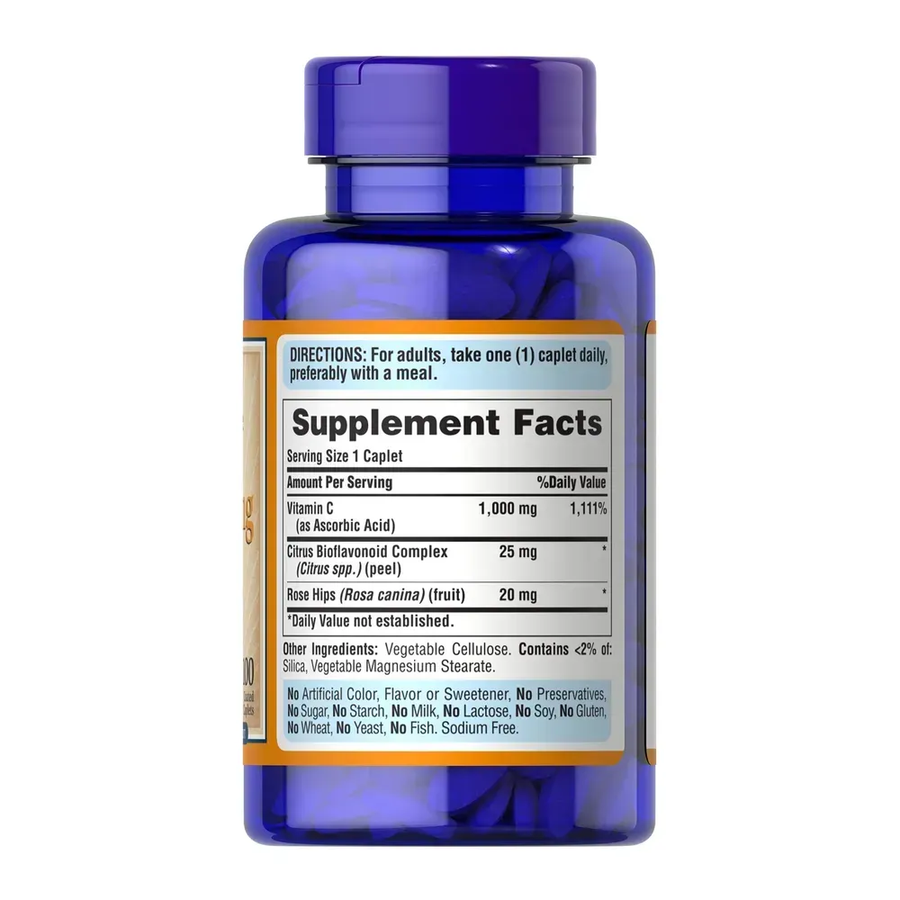 Vitamin C-1000 mg with Bioflavonoids & Rose Hips - 100 caps