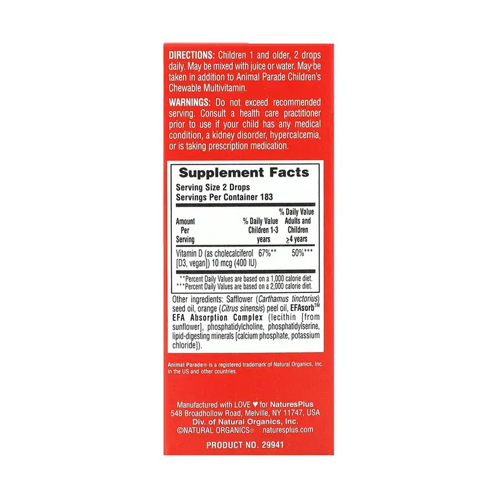 Kids Vit D3 400 IU - 10 ml