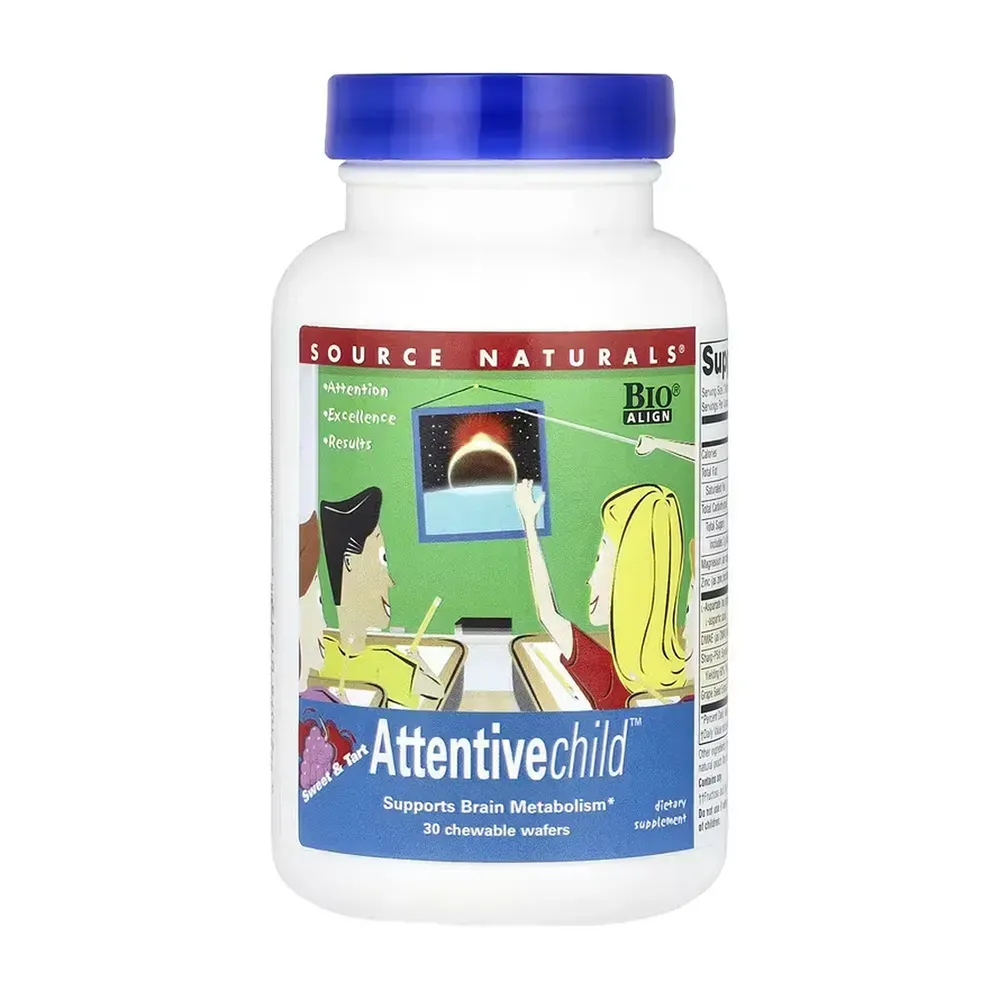Source Naturals Attentive Child™ Fruit - 30 wafer