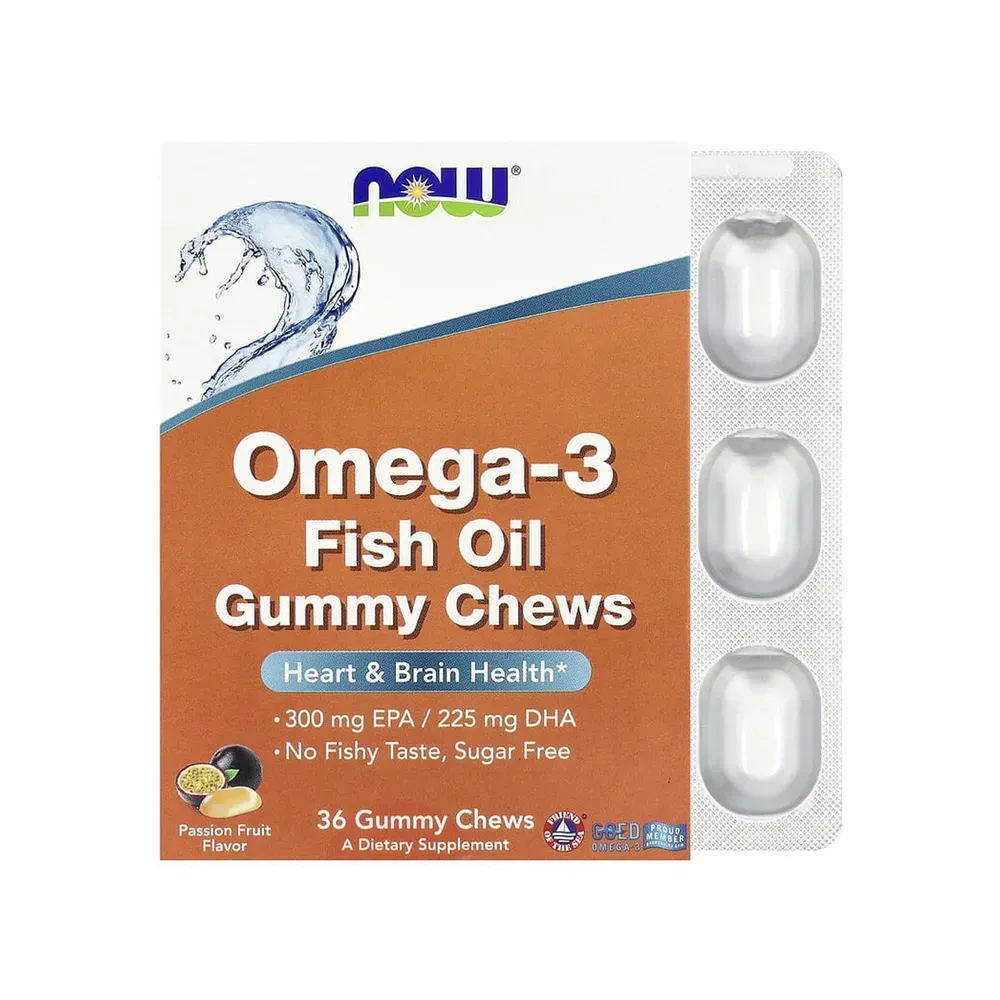 NOW Foods Omega-3 Fish Oil - 36 Gummy Chews