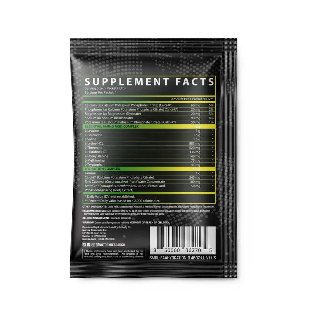 Samples EAA Hydration - 13g Lemon Lime
